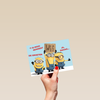 minions weg de groeten dag