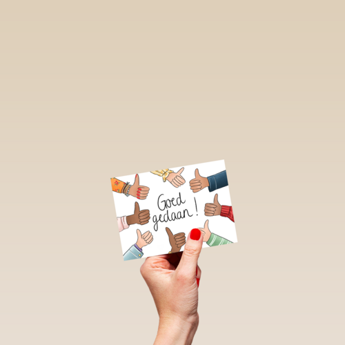 compliment kaart goed gedaan matia studio