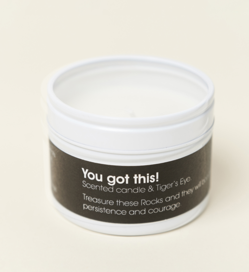Rockstyle Geurkaars met Tijgeroog - You Got This