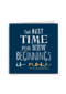 Nieuwjaarskaart quote the best time for new beginnings is now