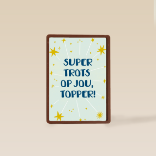 Geslaagdkaart supertrots op jou kanjer