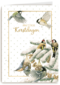 Kerstkaart klassiek Marjolein Bastin Kerst putter en koolmees