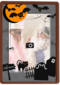 fotokaart halloween begraafplaats