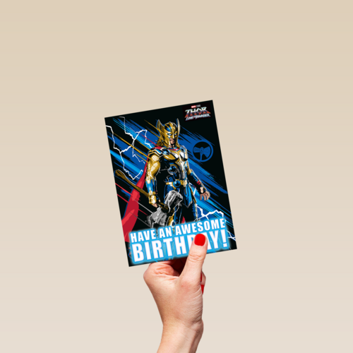 Verjaardagskaart Thor Have an awesome birthday