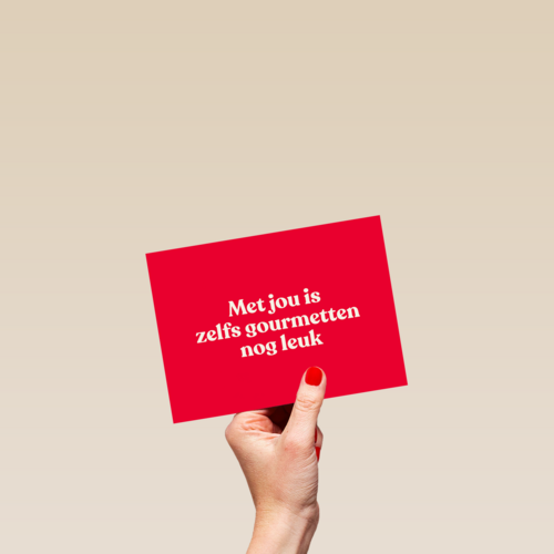 And C met jou is zelfs gourmetten nog leuk