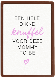 moederdag kaart een hele dikke knuffel voor deze mommy to be