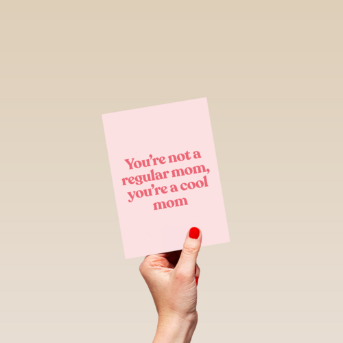moederdag kaart hip cool mom