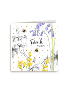 Kaart flowers by Marjolein Bastin Denk aan jou