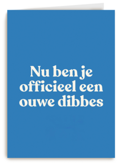 verjaardag kaart man ouwe dibbes