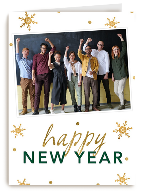 nieuwjaar fotokaart happy new year groep