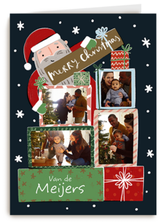 Kerstmis Fotokaart Kerstman