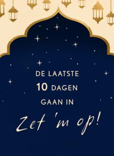 ramadan kaart de laatste 10 dagen