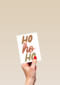 Kerstkaart hohoho quote