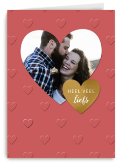 valentijnskaart foto rood heel veel liefs