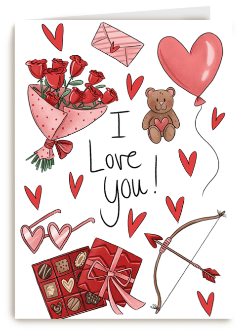 liefdekaart i love you matia studio