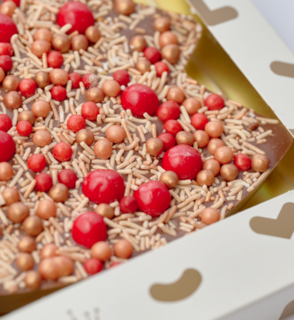 Chocolade Kerstboom met Gouden Sprinkles 