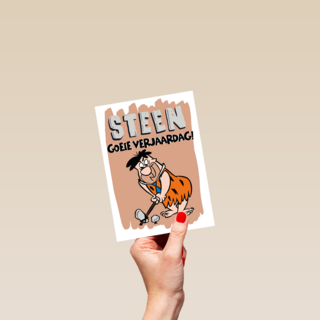steengoeie verjaardag met fred flintstones