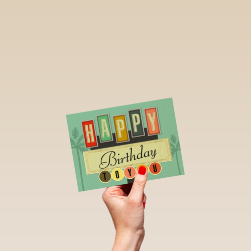 happy birthday sign for you