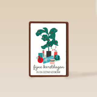 Kerstkaart Hip Gezond nieuwjaar