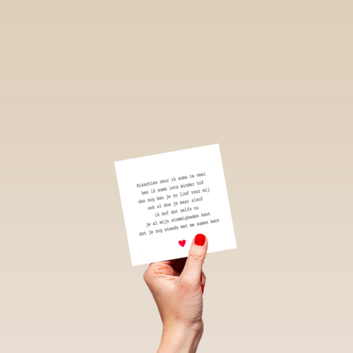 valentijnskaart mooie liefdevolle tekst voor partner