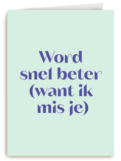 Word snel beter mis je