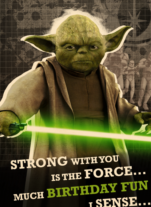 Star Wars Yoda much birthday fun