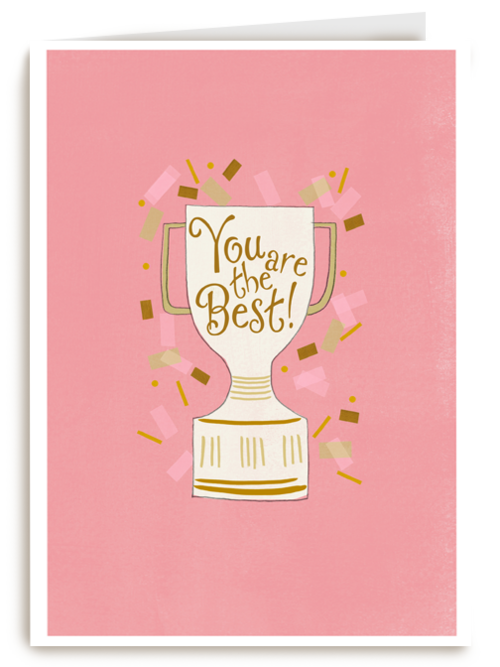 Complimentkaart you are the best