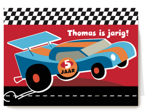 stoere auto jarig