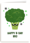 verjaardagskaart met broccoli
