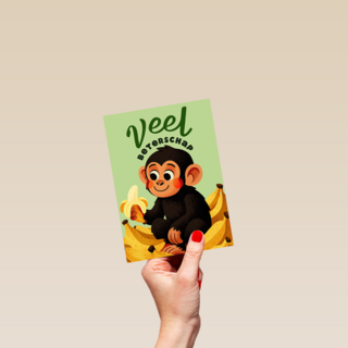 Beterschap Aap Met Bananen
