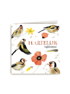 marjolein bastin hartelijk gefeliciteerd vogeltjes bloem