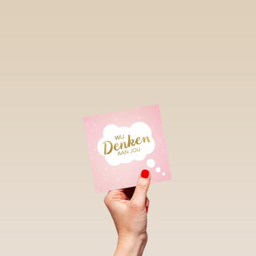 moederdag kaart herinnering wij denken aan jou