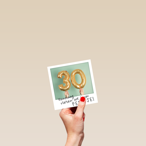 polaroid 30 jaar oud dertig