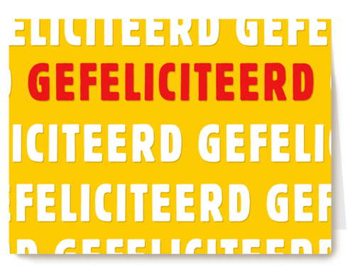 Gefeliciteerd kaart zakelijk