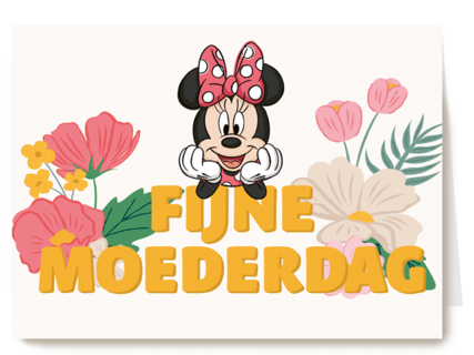 moederdag kaart minnie mouse fijne moederdag