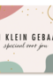eenkleingebaar kaart een klein gebaar speciaal voor jou