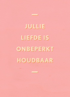 Trouwjubileum Jullie liefde is onbeperkt houdbaar