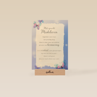 Condoleancekaart Met oprecht medeleven More than words
