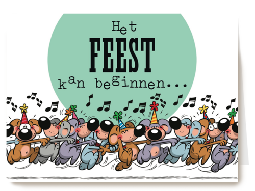 funny mail het feest kan beginnen