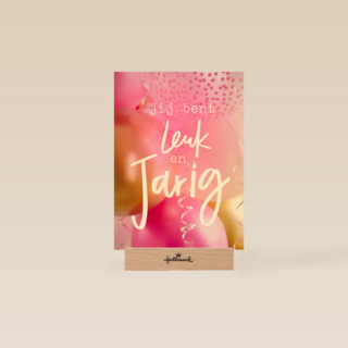 verjaardag kaart hip jij bent leuk en jarig