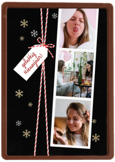 nieuwjaar fotokaart fotostrip 3 kaders