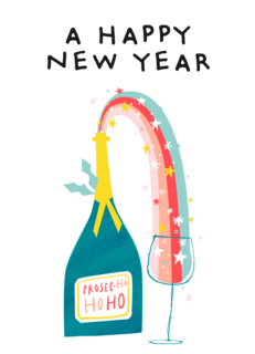 Ansichtkaart a happy new year