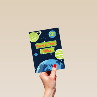 Verjaardag Jongen Planeten