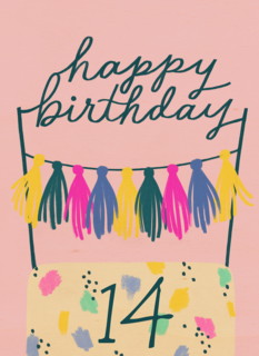 happy birthday met deze uitbundige taart