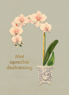 Condoleance heel veel sterkte vaas