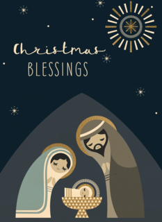 Kerststal religieus hip