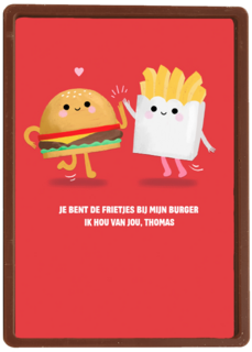 Frietjes bij mijn burger