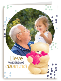 vaderdag fotokaart forever friends lieve vaderdag groetjes