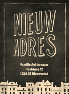 verhuisbericht krijtbord