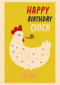 Verjaardagskaart Happy Birthday Chick